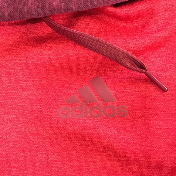 Adidas CLIMAWARM Jacket BQ8723 B1 Red Size Small Hoodie Zip Front EUC Track - Picture 6 of 12